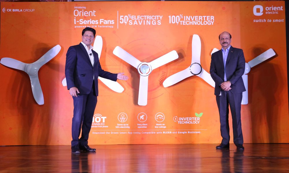 Press launch of Orient Electric's energy saving i-Series fans