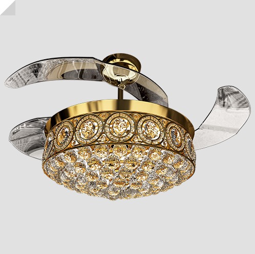 Eleganza EZ-02 luxury chandelier fan